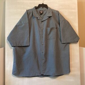 varcity by no joke mens shirt plaid seersucker xxl